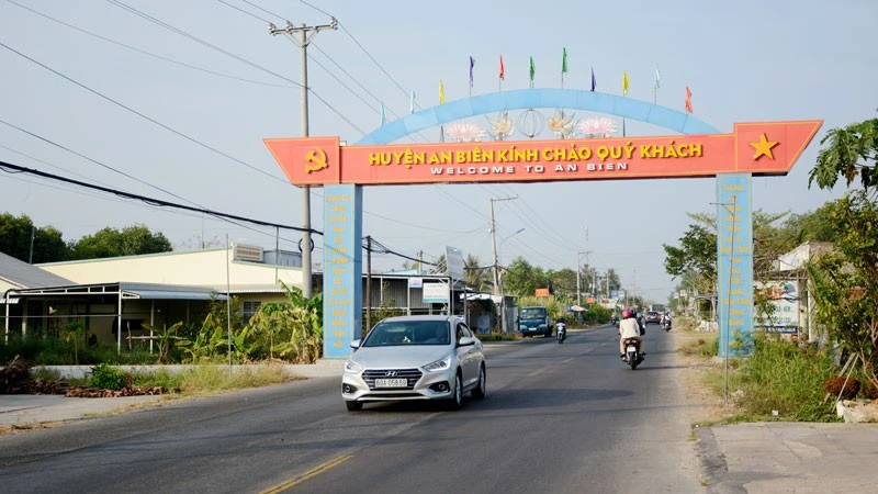 Giao thông trên địa bàn xã An Biên.