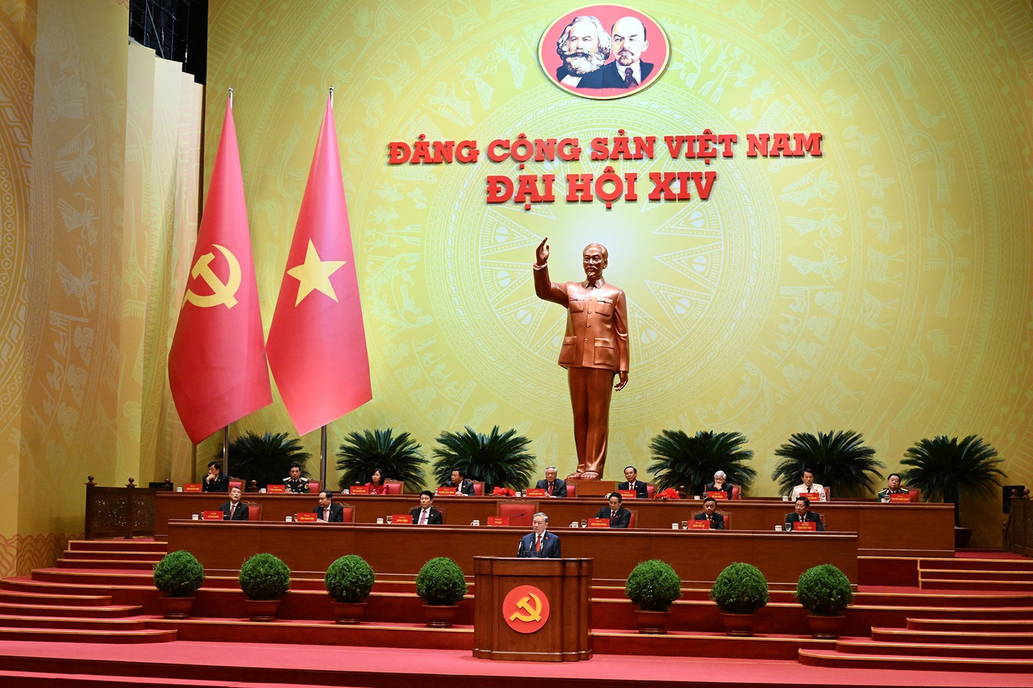 Quang cảnh phiên bế mạc Đại hội đại biểu toàn quốc lần thứ XIV của Đảng chiều 23/1. bemac9.jpg