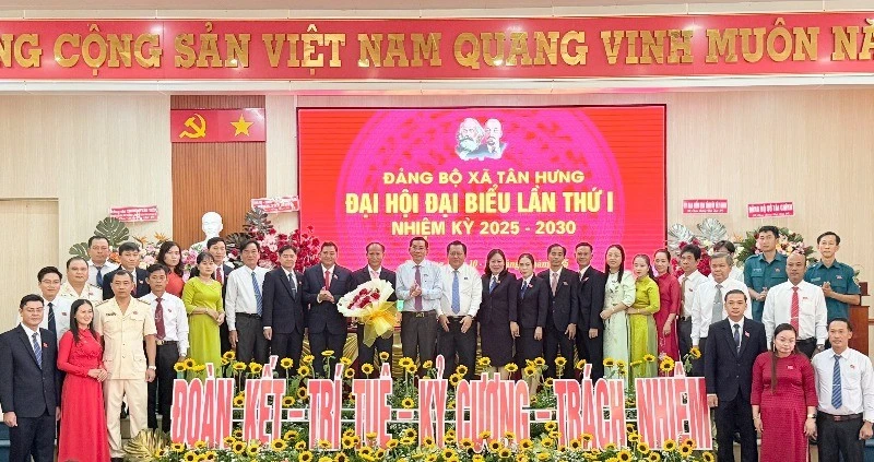 Nhiệm kỳ 2025-2030, Tân Hưng khai thác hiệu quả các nguồn lực, thúc đẩy phát triển kinh tế nhanh và bền vững, gắn tăng trưởng kinh tế với tiến bộ, công bằng xã hội