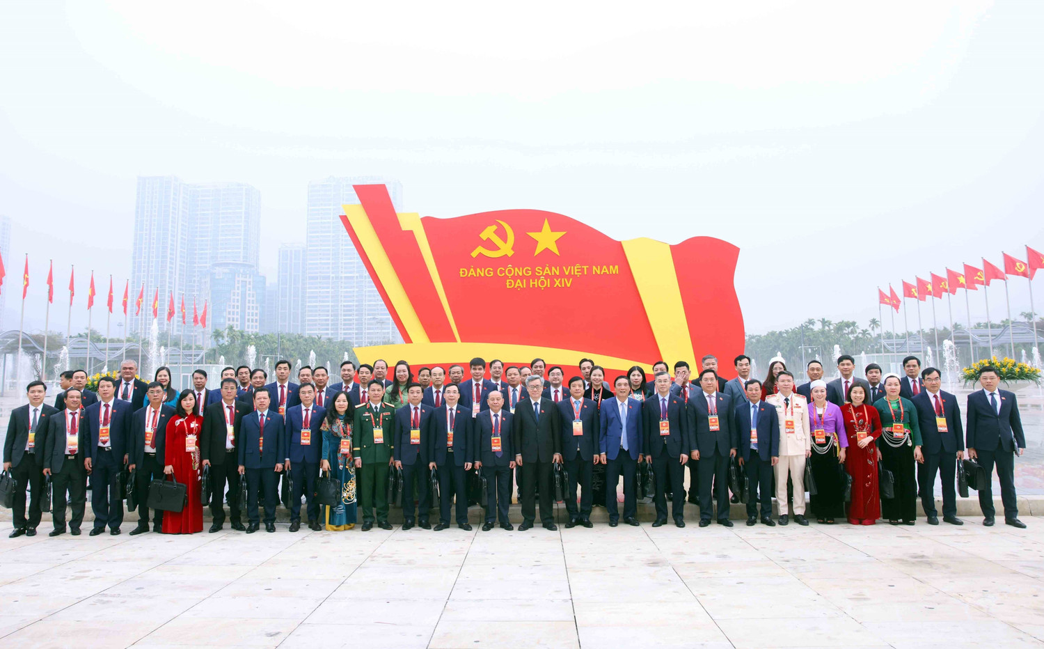 Các đại biểu chụp ảnh chung tại Đại hội. Ảnh: TTXVN