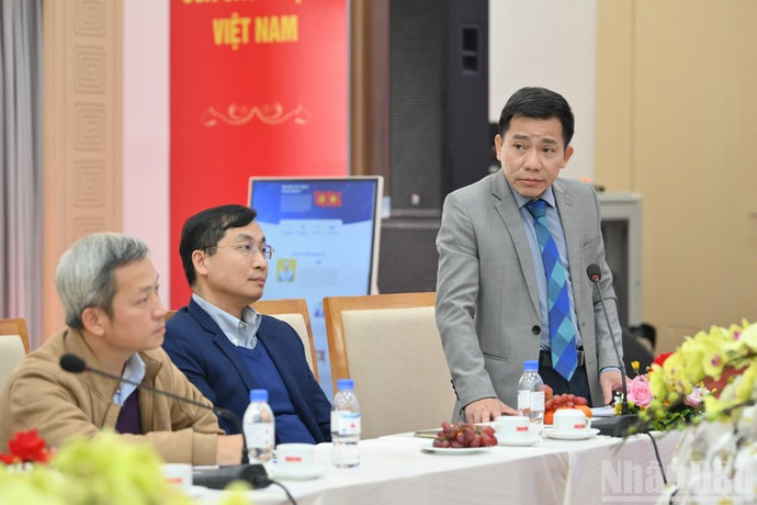 Ông Nguyễn Tất Thái - Phó Vụ trưởng Vụ Dự báo thống kê-ổn định tiền tệ, tài chính (Ngân hàng Nhà nước Việt Nam) cho biết ngành ngân hàng đã và đang cụ thể hóa tinh thần của Nghị quyết 57 và 68 bằng một loạt chính sách tài chính tín dụng đồng bộ. (Ảnh: Thế Đại)