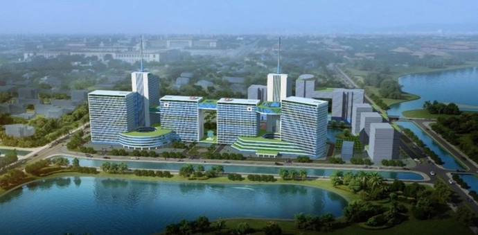 Phối cảnh khu phức hợp.