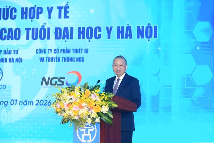 Tổng Bí thư Tô Lâm phát biểu tại lễ khởi công.