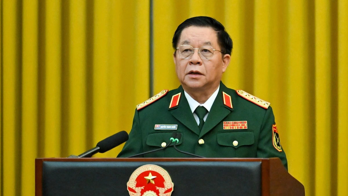 Chủ nhiệm Tổng cục Chính trị Quân đội nhân dân Việt Nam Nguyễn Trọng Nghĩa. (Ảnh: ĐĂNG KHOA)