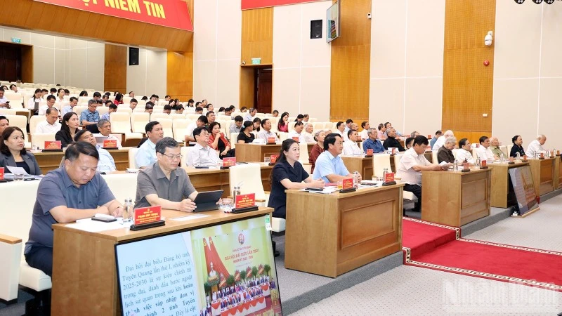 Đại biểu dự hội nghị tại Trung tâm hội nghị tỉnh Tuyên Quang.