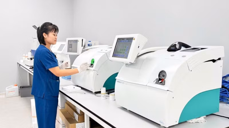 Nhiều thiết bị y tế hiện đại đã được lắp đặt tại Bệnh viện Bạch Mai cơ sở 2 sẵn sàng phục vụ công tác khám, chữa bệnh cho người dân. (Ảnh: THẾ ANH)