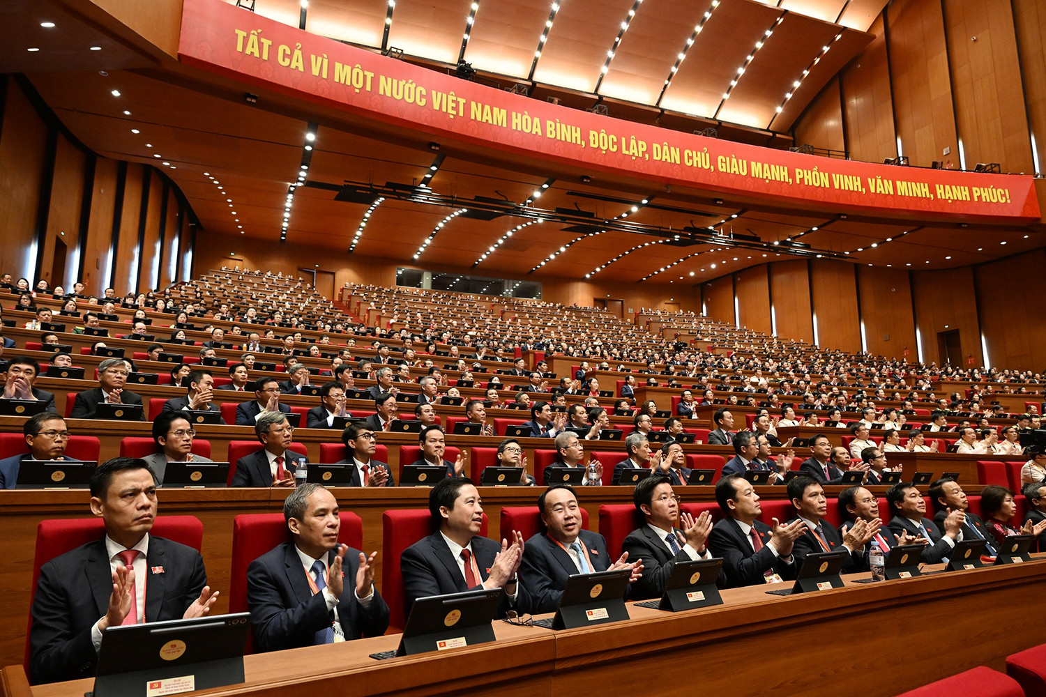 Toàn cảnh phiên khai mạc Đại hội XIV của Đảng. bnd-5581.jpg