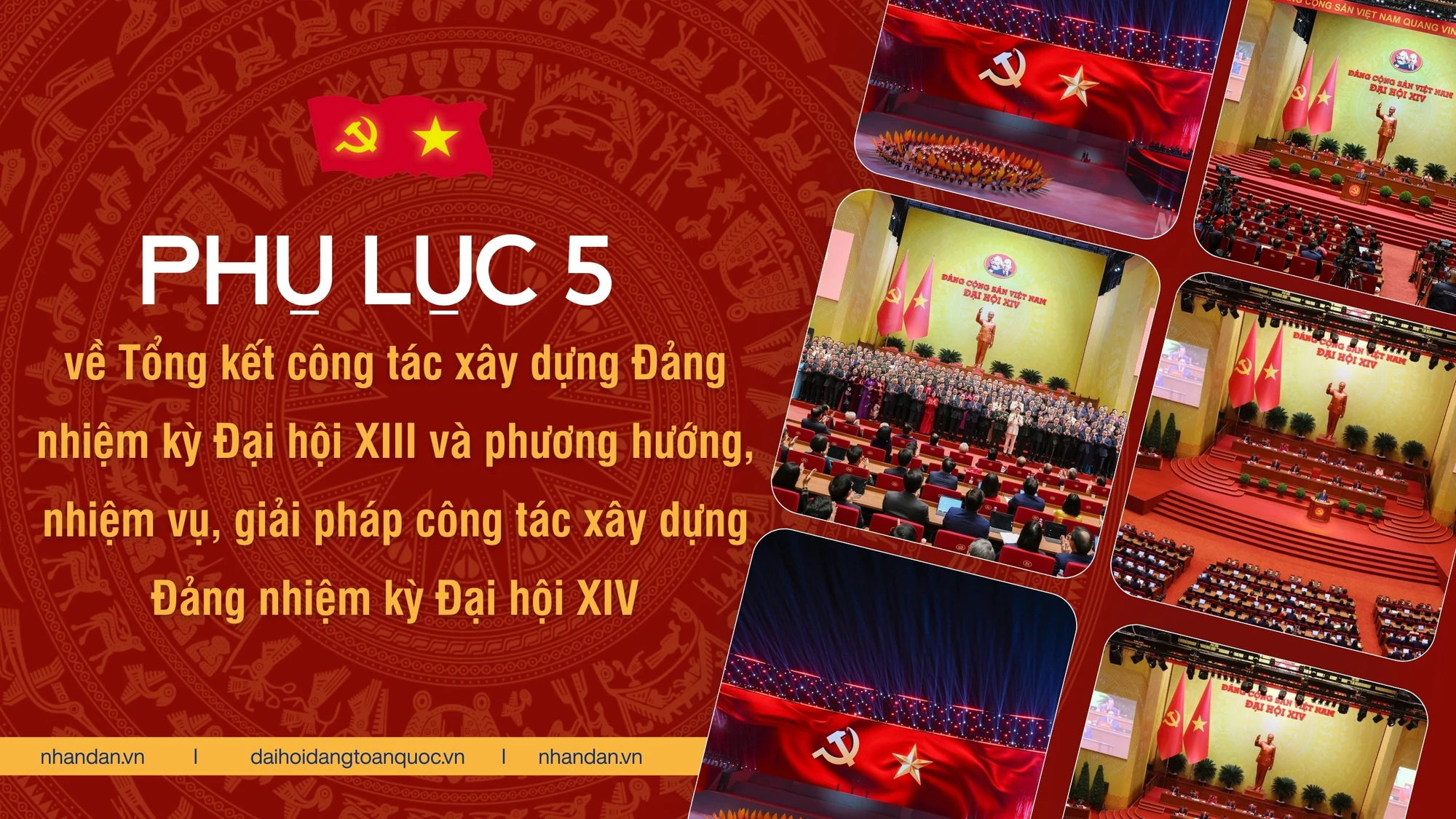 Phụ lục 5 về Tổng kết công tác xây dựng Đảng nhiệm kỳ Đại hội XIII và phương hướng, nhiệm vụ, giải pháp công tác xây dựng Đảng nhiệm kỳ Đại hội XIV
