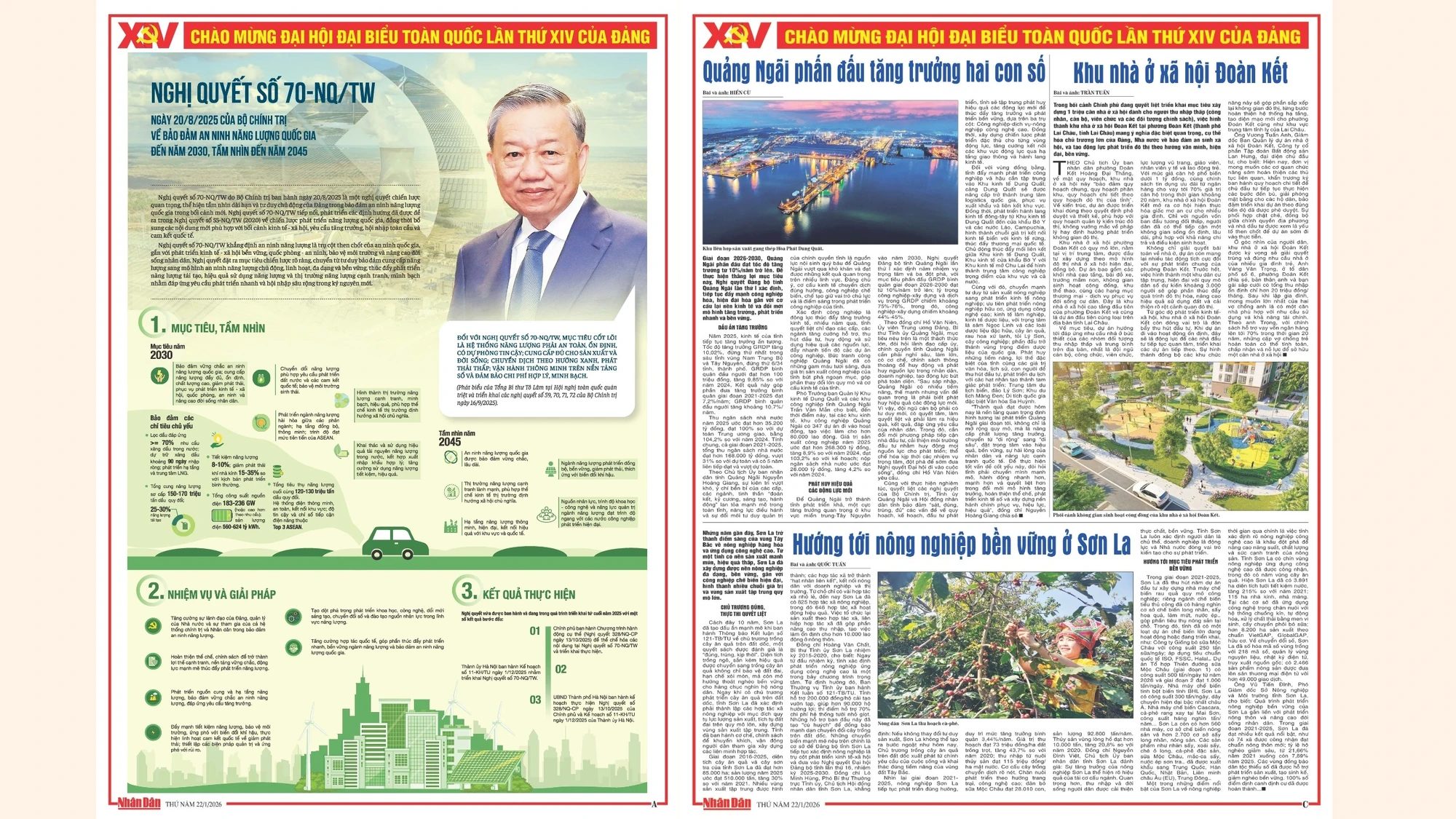 Phụ trương Đại hội đại biểu toàn quốc lần thứ XIV của Đảng - Ngày 22/1/2026