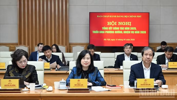 Các đại biểu tham dự hội nghị. (Ảnh: TRẦN HẢI)