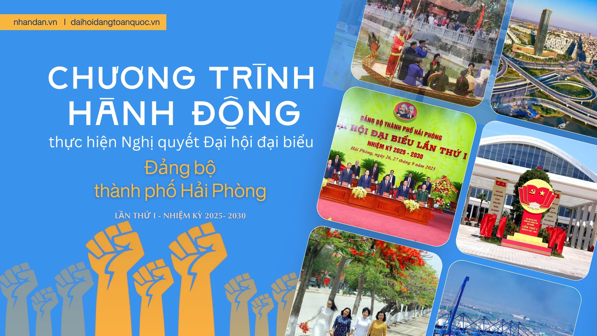 Chương trình hành động thực hiện Nghị quyết Đại hội đại biểu Đảng bộ thành phố Hải Phòng lần thứ I, nhiệm kỳ 2025-2023