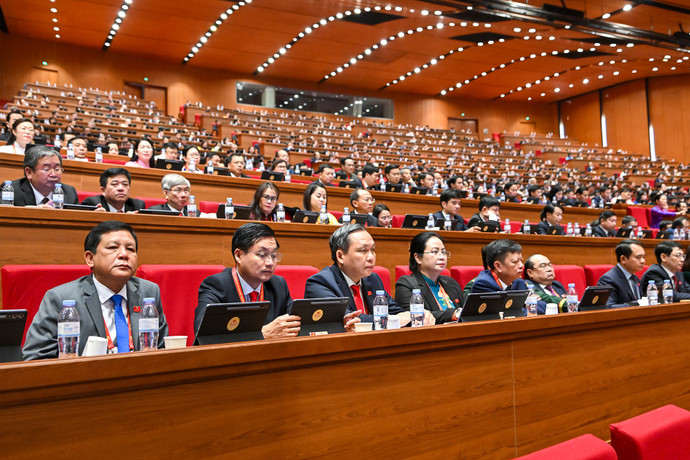 Đại hội XIV của Đảng: Phiên thảo luận ở hội trường về các Văn kiện Đại hội sáng 21/1