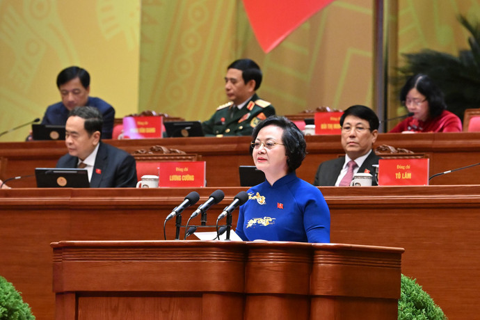 Đại hội XIV của Đảng: Phiên thảo luận ở hội trường về các Văn kiện Đại hội sáng 21/1