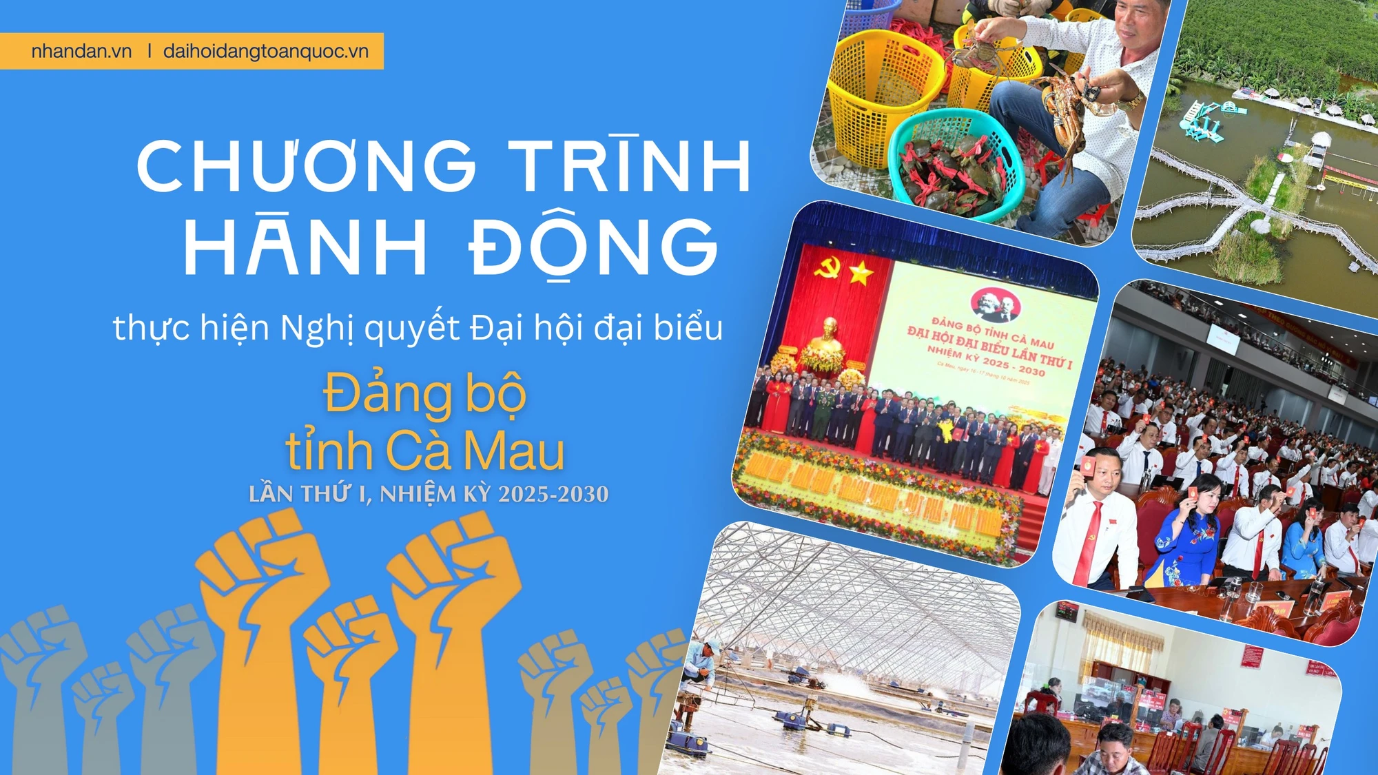 Chương trình hành động thực hiện Nghị quyết Đại hội đại biểu Đảng bộ tỉnh Cà Mau lần thứ I, nhiệm kỳ 2025-2030