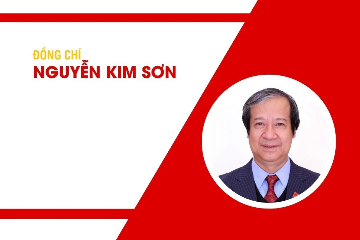 Đồng chí Nguyễn Kim Sơn, Ủy viên Trung ương Đảng, Ủy viên Ban Chấp hành Đảng bộ Chính phủ, Bộ trưởng Bộ Giáo dục và Đào tạo
