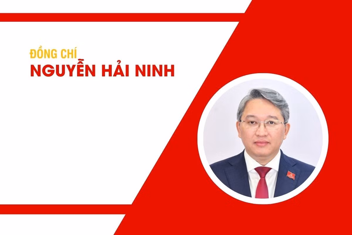 Đồng chí Nguyễn Hải Ninh, Ủy viên Trung ương Đảng, Ủy viên Ban Chấp hành Đảng bộ Chính phủ, Bộ trưởng Bộ Tư pháp