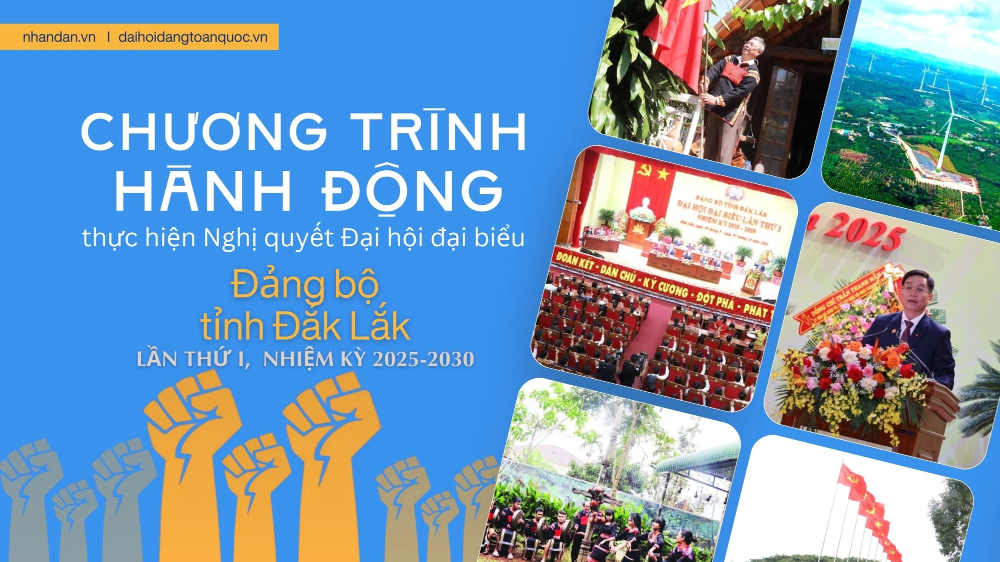 Chương trình hành động thực hiện Nghị quyết Đại hội đại biểu Đảng bộ tỉnh Đắk Lắk lần thứ I, nhiệm kỳ 2025-2030