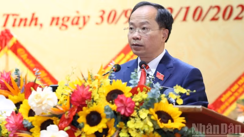 Đồng chí Nguyễn Duy Lâm, Bí thư Tỉnh ủy Hà Tĩnh.