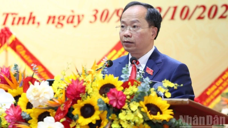 Đồng chí Nguyễn Duy Lâm, Bí thư Tỉnh ủy Hà Tĩnh.