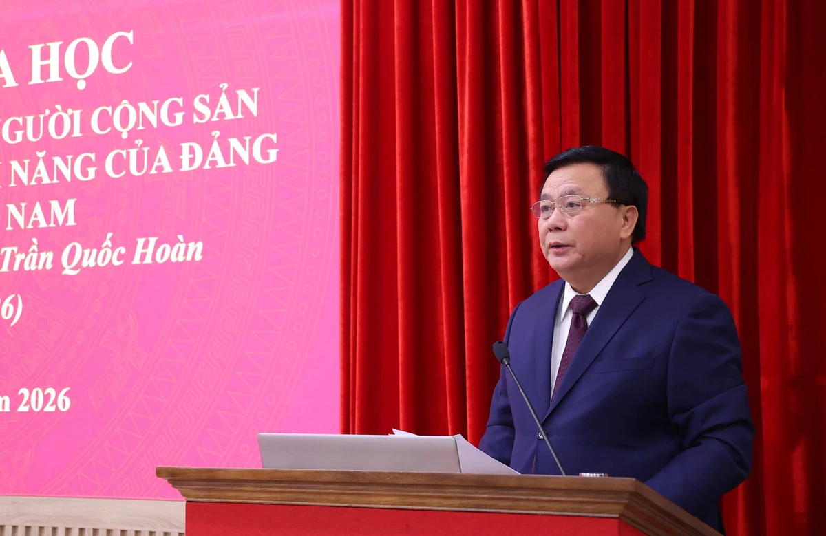 Giáo sư, Tiến sĩ Nguyễn Xuân Thắng, Ủy viên Bộ Chính trị, Giám đốc Học viện Chính trị Quốc gia Hồ Chí Minh, Chủ tịch Hội đồng Lý luận Trung ương. (Ảnh: Tuấn Anh/TTXVN)