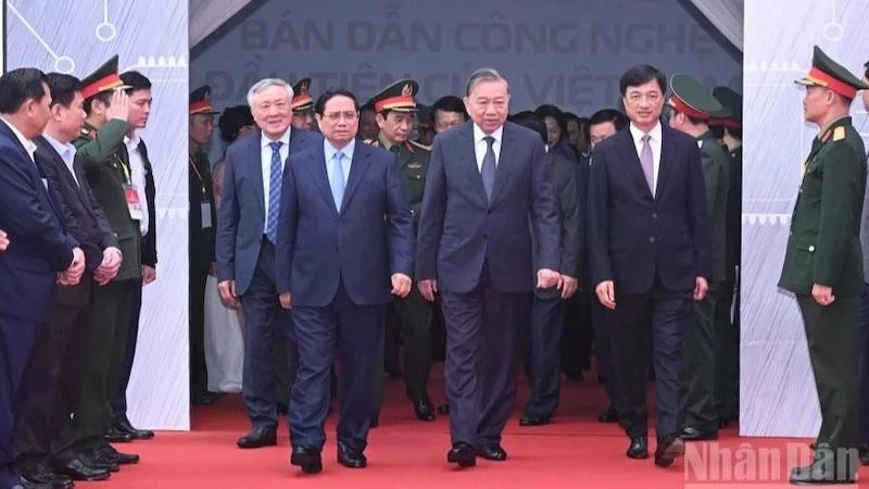 Tổng Bí thư Tô Lâm dự lễ khởi công Nhà máy Chế tạo chip bán dẫn công nghệ cao