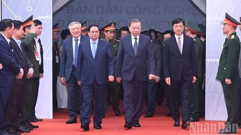 Tổng Bí thư Tô Lâm dự lễ khởi công Nhà máy Chế tạo chip bán dẫn công nghệ cao