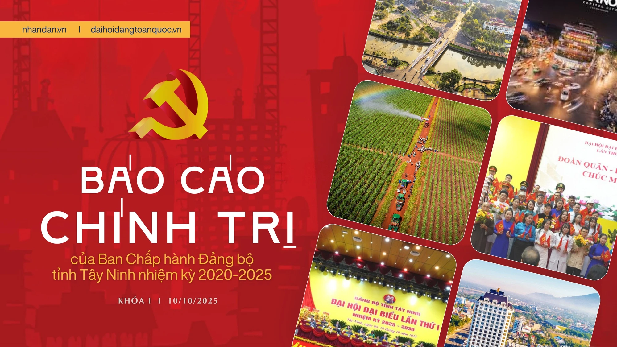 Báo cáo chính trị của Ban Chấp hành Đảng bộ tỉnh Tây Ninh nhiệm kỳ 2020-2025
