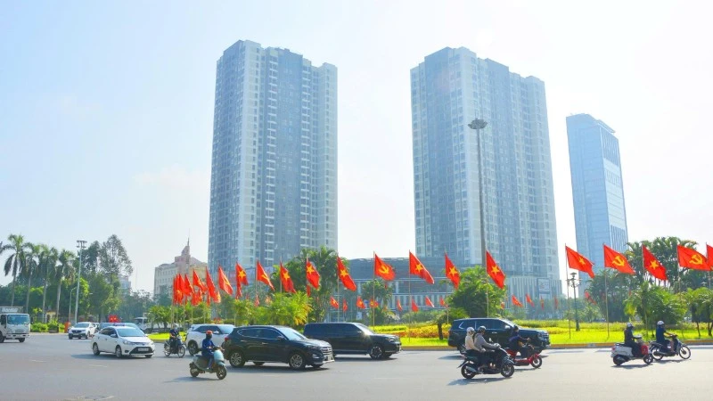 Bắc Ninh rực rỡ cờ hoa chào mừng Đại hội Đảng bộ tỉnh lần thứ nhất.