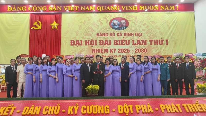 Đảng bộ xã Bình Đại tổ chức Đại hội đại biểu lần thứ nhất, nhiệm kỳ 2025-2030.