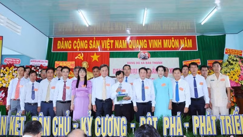 Đảng bộ xã Bảo Thạnh quyết tâm xây dựng địa phương ngày càng phát triển.