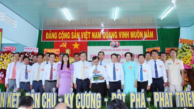 Đảng bộ xã Bảo Thạnh quyết tâm xây dựng địa phương ngày càng phát triển.