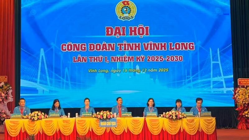 Đại hội Công đoàn tỉnh Vĩnh Long lần thứ nhất, nhiệm kỳ 2025-2030 đã đề ra nhiều mục tiêu quan trọng trong chăm lo, bảo vệ quyền và lợi ích hợp pháp, chính đáng của người lao động.