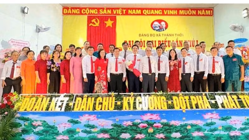 Đại hội đại biểu Đảng bộ xã Thành Thới đề ra mục tiêu phát triển toàn diện trong giai đoạn mới.