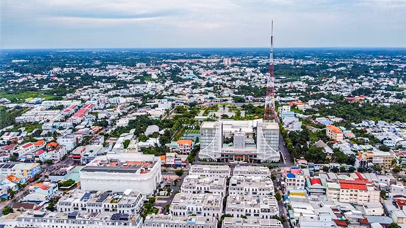 Một góc phường Phước Hậu, tỉnh Vĩnh Long.