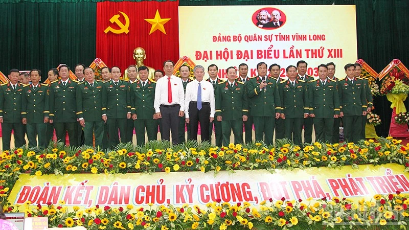 Ban Chấp hành Đảng bộ Quân sự tỉnh Vĩnh Long lần thứ 13, nhiệm kỳ 2025-2030.