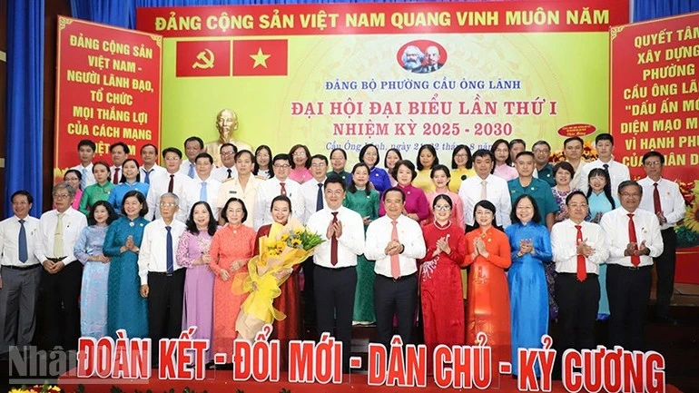 Đại hội đại biểu Đảng bộ phường Cầu Ông Lãnh lần thứ I, nhiệm kỳ 2025-2030.
