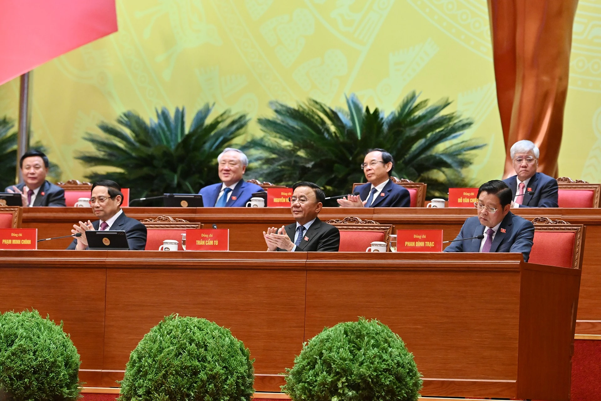 [Ảnh] Đại hội XIV của Đảng: Phiên thảo luận ở hội trường về các văn kiện Đại hội chiều 21/1