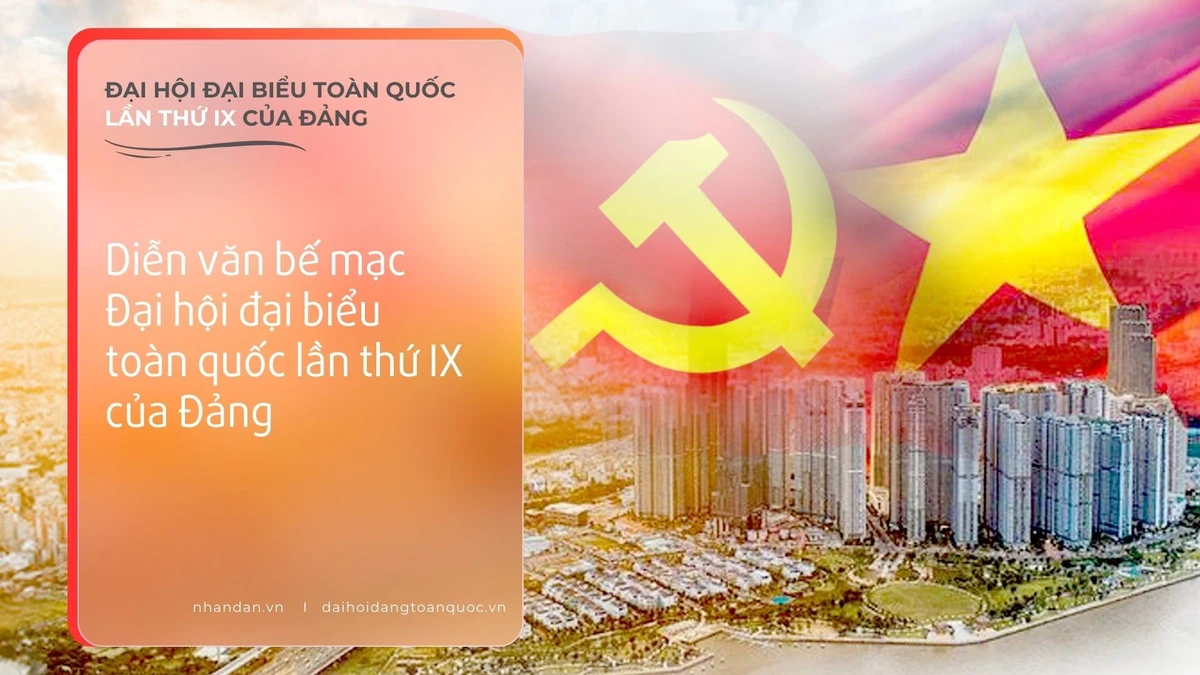 Diễn văn bế mạc Đại hội đại biểu toàn quốc lần thứ IX của Đảng