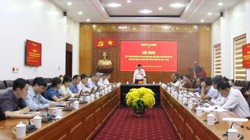 Hội thảo lấy ý kiến đóng góp vào dự thảo Văn kiện Đại hội Đảng bộ tỉnh Lai Châu.