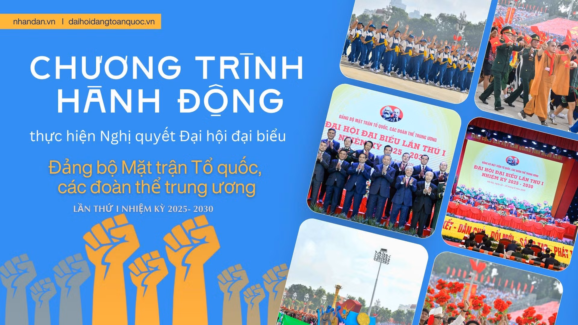 Chương trình hành động của Ban Chấp hành Đảng bộ thực hiện Nghị quyết Đại hội đại biểu Đảng bộ Mặt trận Tổ quốc, các đoàn thể trung ương lần thứ I, nhiệm kỳ 2025-2030