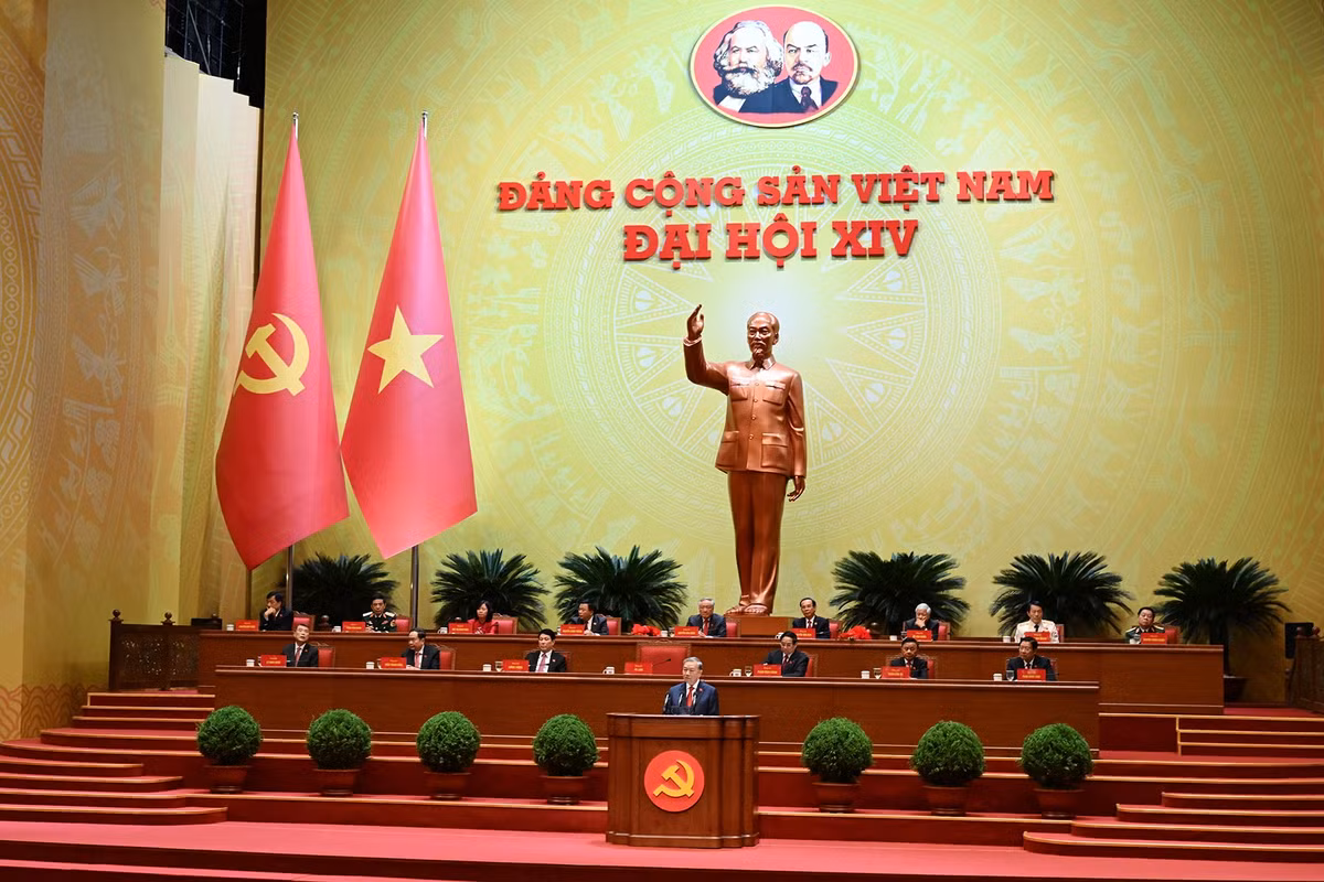 Phiên bế mạc Đại hội Đảng lần thứ XIV. (Ảnh: DUY LINH)