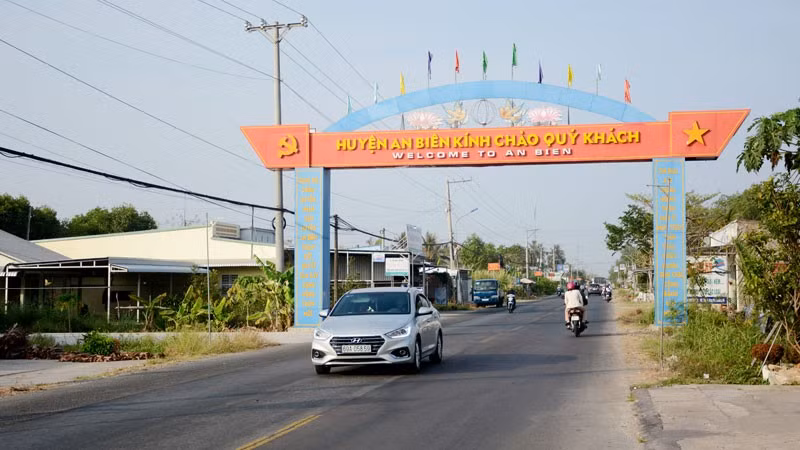 Giao thông trên địa bàn xã An Biên.