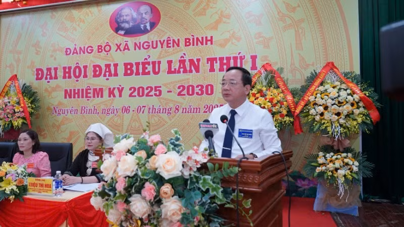 Đại tướng Trịnh Văn Quyết phát biểu chỉ đạo Đại hội.