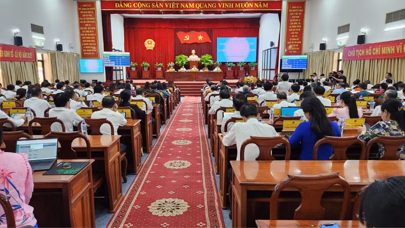 Quang cảnh Kỳ họp Hội đồng nhân dân thành phố Cần Thơ.