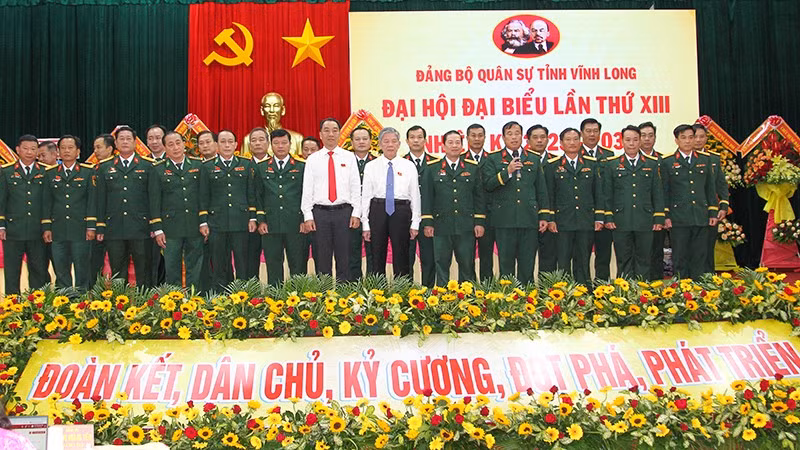 Ban Chấp hành Đảng bộ Quân sự tỉnh Vĩnh Long lần thứ 13, nhiệm kỳ 2025-2030.