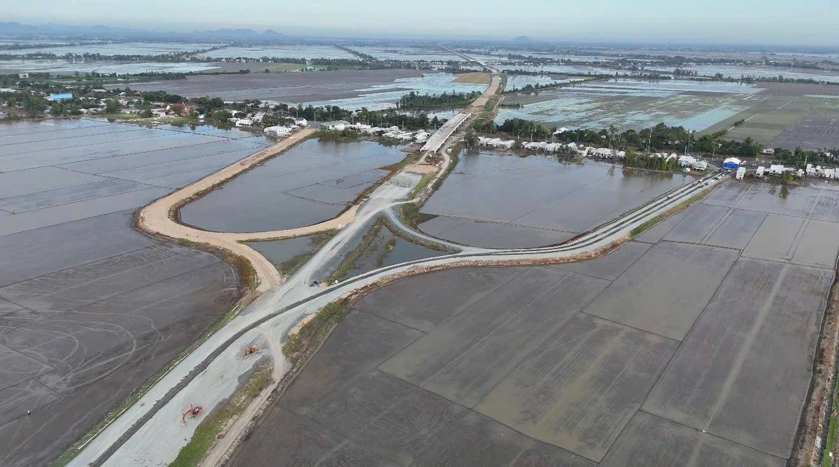 Một góc cao tốc qua An Giang