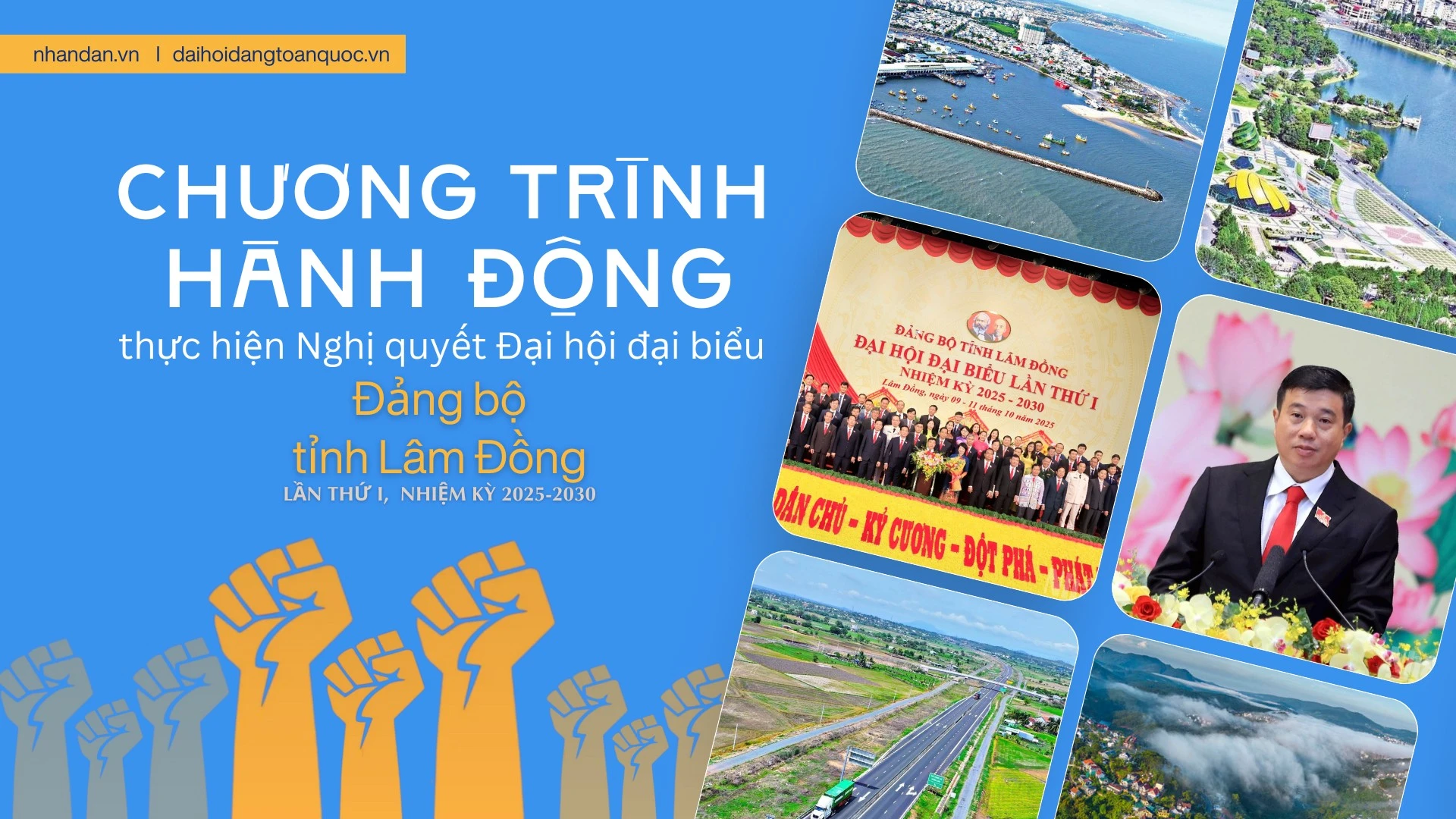 Chương trình hành động thực hiện Nghị quyết Đại hội đại biểu Đảng bộ tỉnh Lâm Đồng lần thứ I, nhiệm kỳ 2025-2030