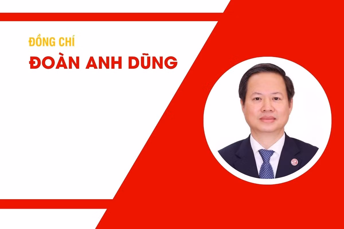 Tiểu sử đồng chí Đoàn Anh Dũng, Ủy viên Trung ương Đảng, Phó Chủ nhiệm Ủy ban Kiểm tra Trung ương