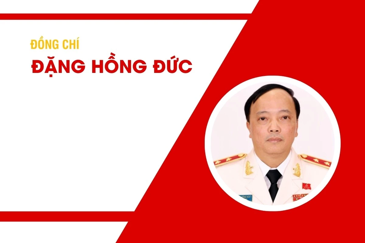Tiểu sử đồng chí Đặng Hồng Đức, Ủy viên Trung ương Đảng, Ủy viên Ban Thường vụ Đảng ủy Công an Trung ương, Trung tướng, Thứ trưởng Công an