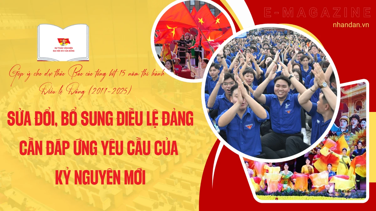 Dự thảo Báo cáo tổng kết 15 năm thi hành Điều lệ Đảng (2011-2025).